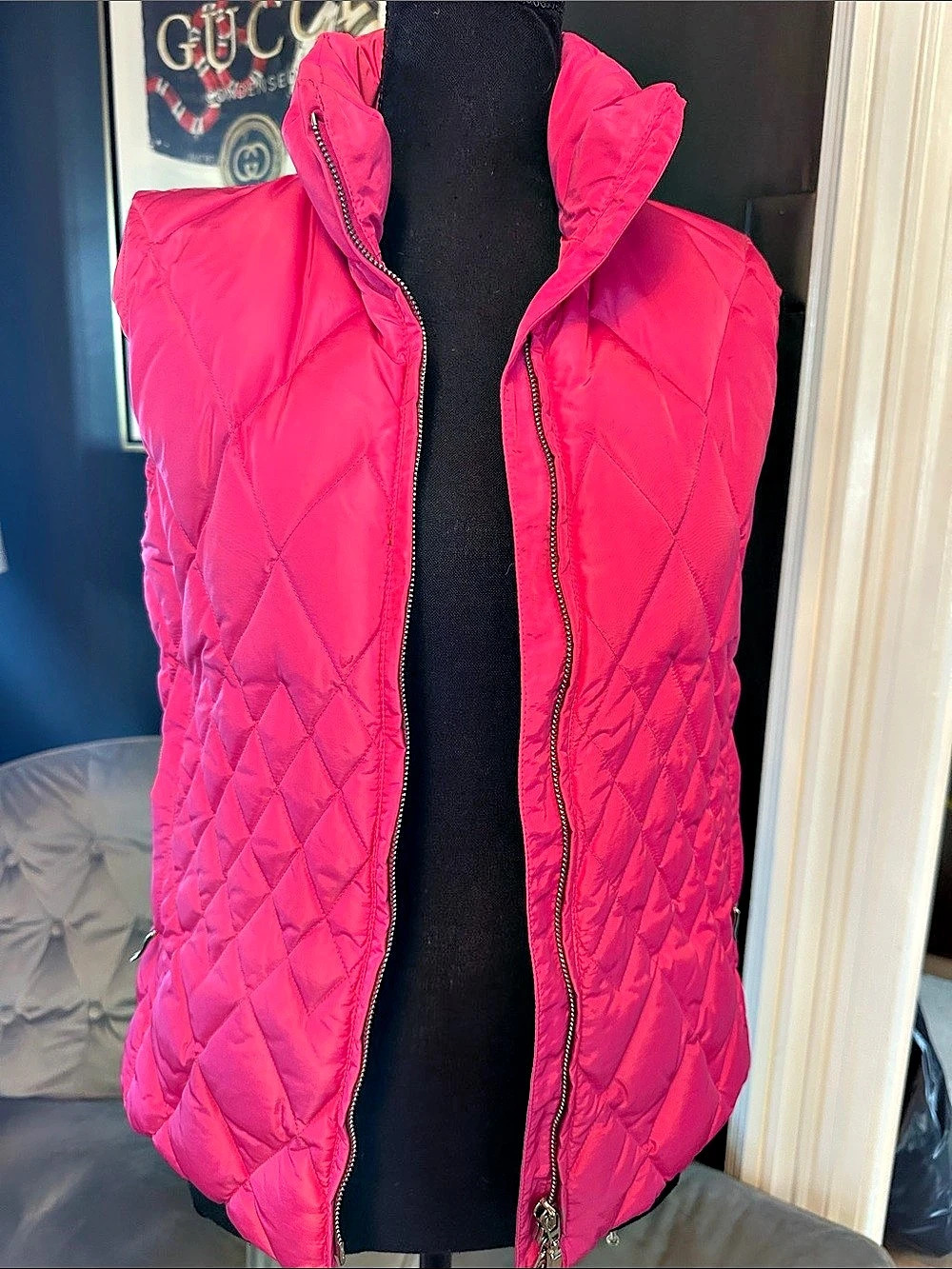 Postcard Quilted Vest in Pink US 4 Like New